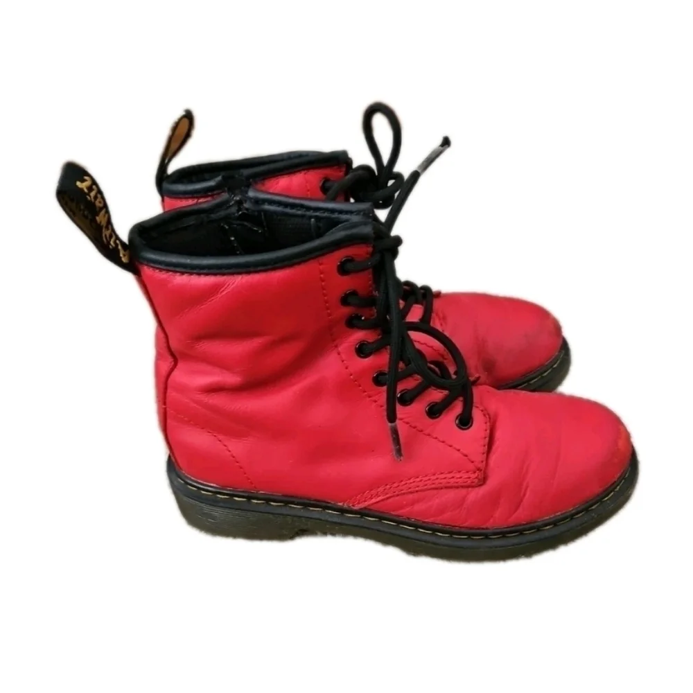 Dr. Martens Youth Red 1460 8-Eye Classic Leather Iconic Durable Combat Boot 3